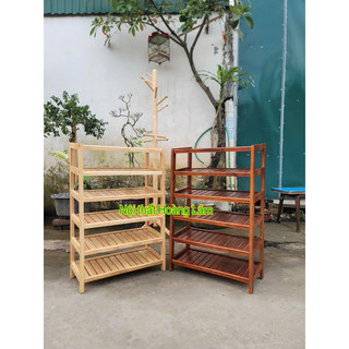 Kệ  giầy dép  6 tầng gỗ cao su tự nhiên( HOẢ TỐC 1 GIỜ)