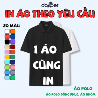 IN ÁO THEO YÊU CẦU Áo Thun POLO Nam Nữ Chất Cotton Poly Cá Sấu, Áo Nhóm, Đồng Phục Nhà Hàng...-RT01