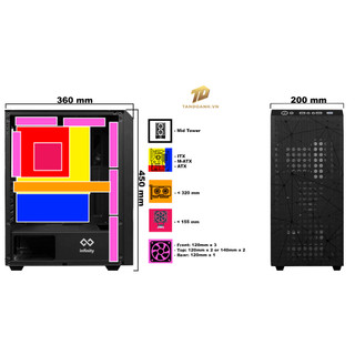 Vỏ Case INFINITY HOSHI BLACK