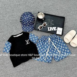 Bộ LV bé trai kè mũ