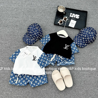 Bộ LV bé trai kè mũ