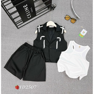 Sét vest 3 chi tiết bé trai