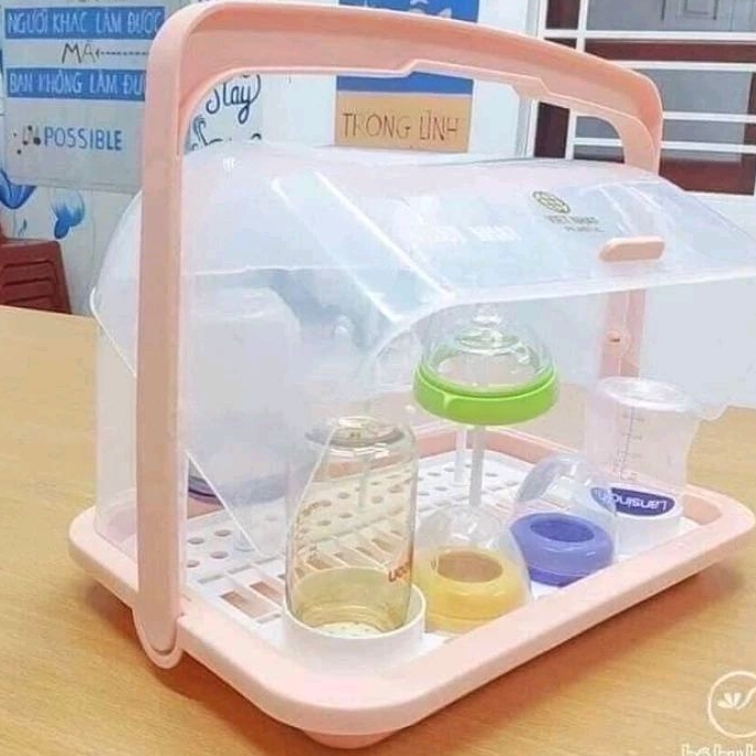 KHAY ÚP CỐC BÌNG SỮA CÓ NẮP ĐẬY