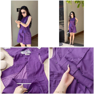 SET NỮ TÍM 2 LỚP MIX QUẦN LI