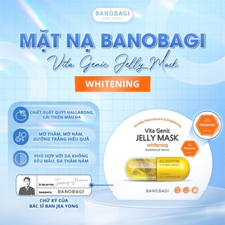 Mặt Nạ sáng da và đều màu BanoBagi Vita Genic Whitening Jelly Vitamin C Mask 30ml - Vàng