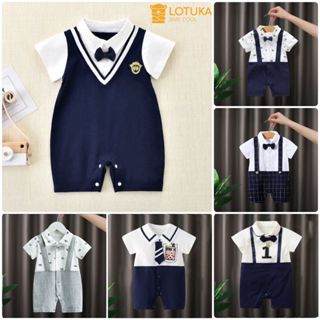 [Vải CAO CẤP] Body Công Tử Cộc Tay chất Cotton Mềm Mịn mẫu Body cho Bé Trai Bé Gái Dễ Thương từ 0 đến 12 tháng