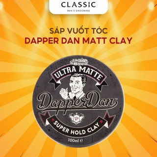 [Mã BMTTC60 giảm đến 60K đơn 50K] Sáp Vuốt Tóc Dapper Dan Ultra Matte Clay 100ml