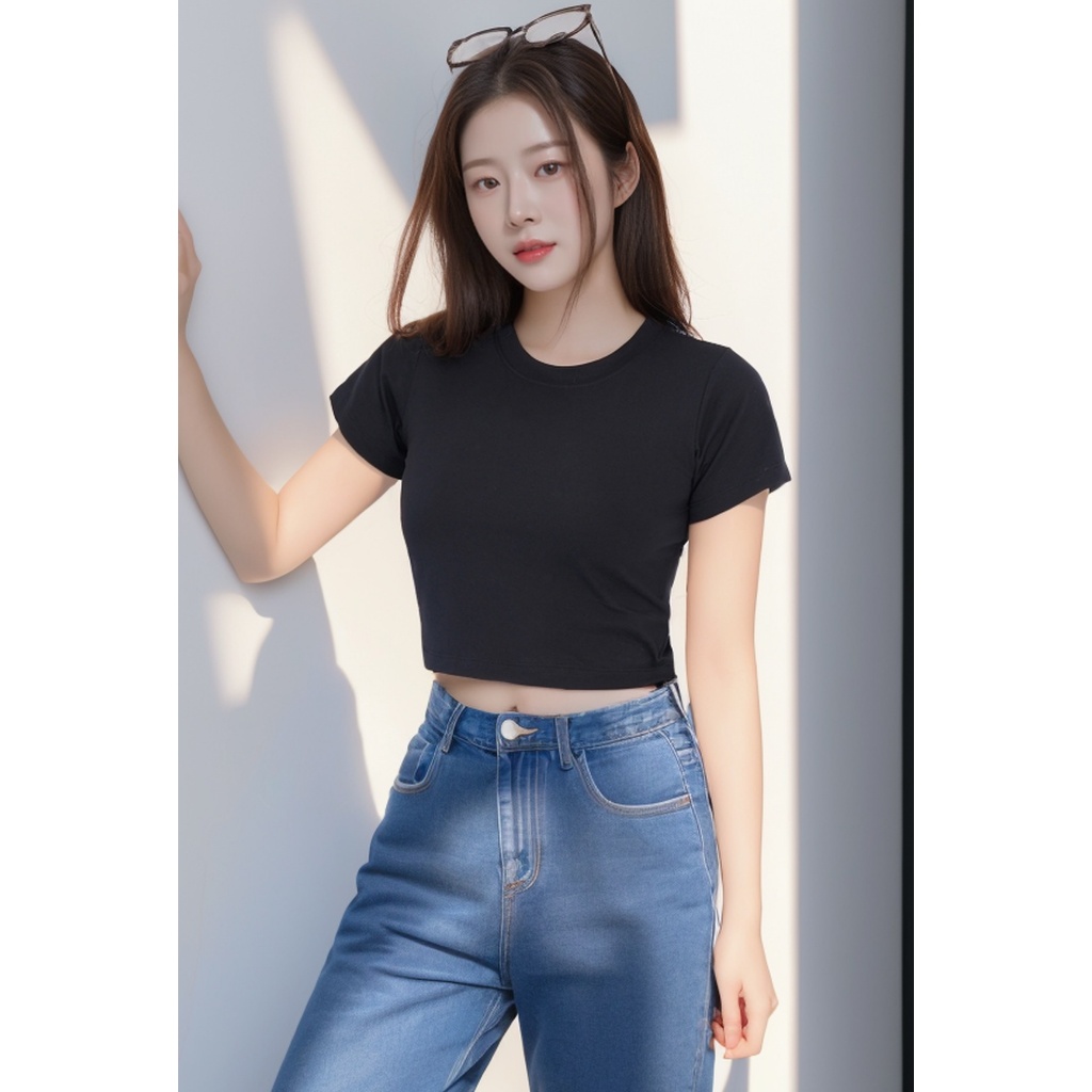 Áo croptop nữ ôm chất cotton Loza PH403302