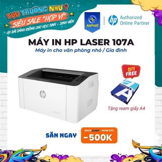 Máy in Laser đơn năng đen trắng HP 107A / 107W - Bảo hành chính hãng 12 tháng