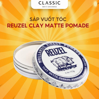 Sáp Vuốt Tóc Reuzel Clay Matte Pomade