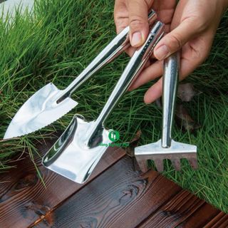 Bộ 3 dụng cụ làm vườn Inox Nông Nghiệp Phố - Nông Nghiệp Phố