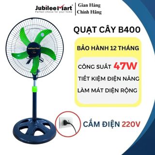Quạt Cây 5 Cánh Màu Xanh Jubilee Mart, Quạt Đứng Lỡ Công Nghiệp Cao 5 Cánh, Tiết Kiệm Điện, BH 2 NĂM