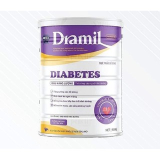 Sữa y tế Dramil Diabetes thích hợp cho người tiểu đường, hỗ trợ tim mạch cân bằng đường huyết lon 900g