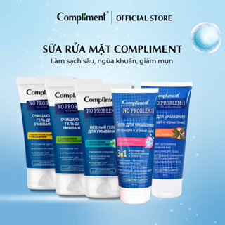  Sữa rửa mặt Compliment No Problem giúp làm sạch sâu hỗ trợ giảm mụn không khô da 200ml 