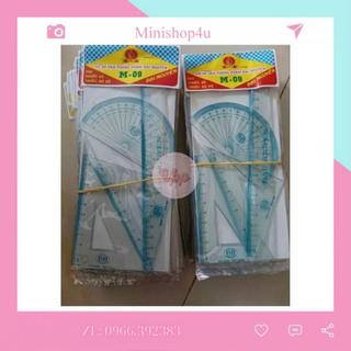Bộ eke thước kẻ đại nguyên 4 món
