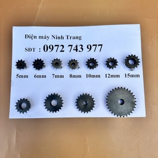 Nhông lắp vào đầu mô tơ chế máy nướng thịt ( khớp với xích cam )