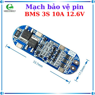 Mạch bảo vệ pin bms 3s 10a 12.6v