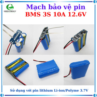Mạch Bảo Vệ Pin BMS 3S 10A 12.6V