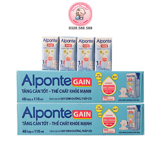 Sữa bột pha sẵn alponte gain/grow 110ml - sữa bỉm trang nháy