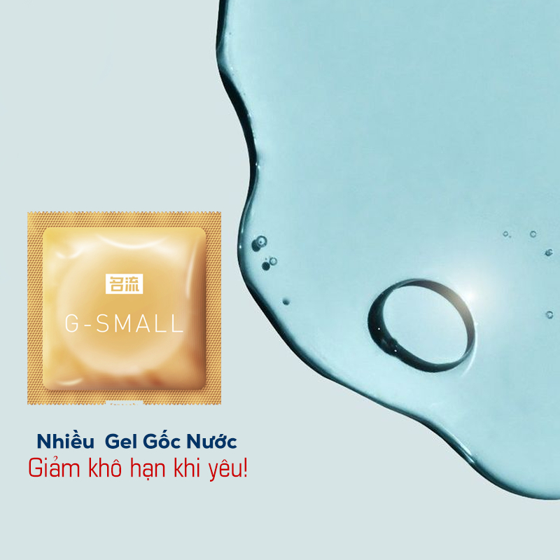 Bao Cao Su Gân Gai Size Nhỏ 45mm G-Small, Bcs Siêu Mỏng, Kd-tg (Hộp 10C) | Dames.Store