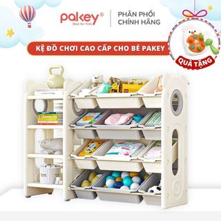 [HỎA TỐC] Kệ Đồ Chơi Cho Bé Chính Hãng Pakey - Kệ Nhựa Đựng Đồ Siêu Chắc Chắn, Nhựa Nguyên Sinh An Toàn, Bảo Hàng 1 Năm