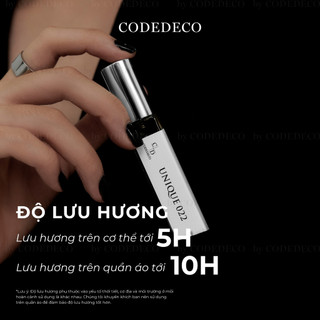 Tinh dầu nước hoa CODEDECO Unique 022 10ml dạng xịt