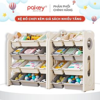 Kệ Để Đồ Chơi Cho Bé Chính Hãng Pakey - Kệ Nhựa Đựng Đồ Siêu Chắc Chắn, Nhựa Nguyên Sinh An Toàn, Bảo Hành 1 Năm