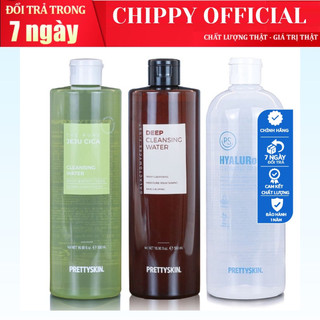 Nước Tẩy Trang PRETTY SKIN 500ml Hàn Quốc làm sạch sâu cấp ẩm & giảm mụn chính hãng