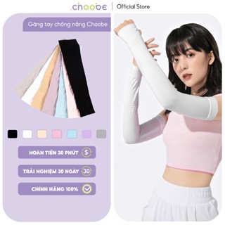 Găng tay chống nắng nam nữ Choobe bao tay đi phượt xỏ ngón vải co giãn tốt mát mẻ GT01