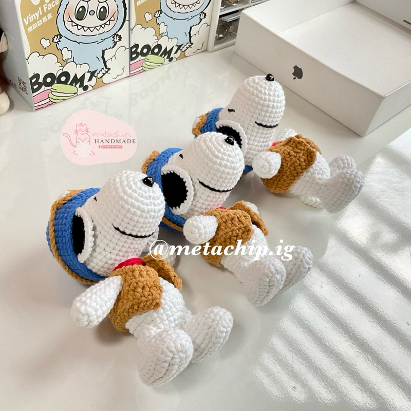 Snoopy, móc khoá len handmade