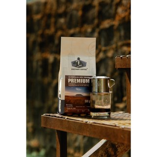 500g premium cà phê nguyên chất dạng bột vietmay cofee mix robusta và arabica cầu đất