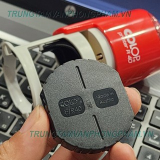 KHAY MỰC TAMPON mộc con dấu tròn Colop E/R40 màu đỏ