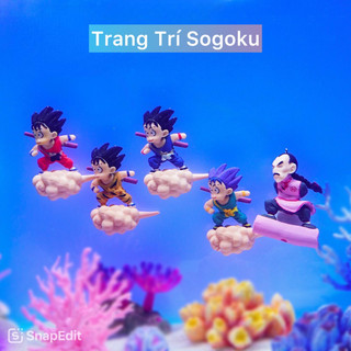Trang Trí Hồ Cá Songuku Cưỡi Mây-Trang Trí Hồ Cá Thợ Lặn