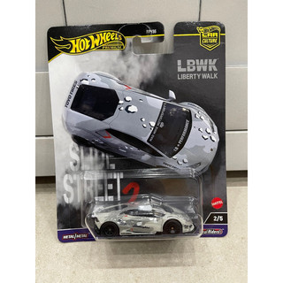 Xe mô hình đồ chơi bánh cao su hotwheels 1:64 premium - car culture - lb-works lamborghini huracan