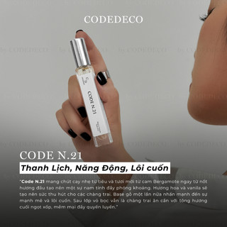 Tinh dầu nước hoa nam CODEDECO CODE N.21 10ml dạng xịt