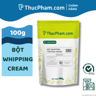 100G Bột Whipping Cream ThucPham.com Làm Topping Đồ Uống và Trang Trí Bánh Kem Sinh Nhật...