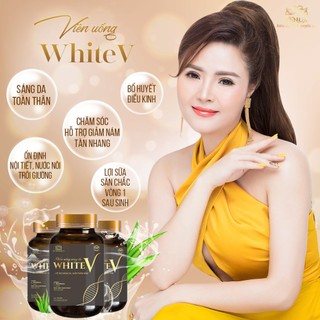 Viên uống trắng da mờ nám WhiteV