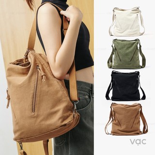 Túi vải canvas đa năng đeo vai đeo chéo balô thời trang unisex | vạc closet