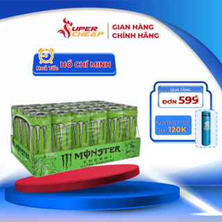 [Hoả tốc HCM] Lốc 24 Lon Nước Tăng Lực Giải Khát Monster Energy Ultra Paradise 355ml/Lon Sale 25.07