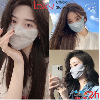 Khẩu Trang - Taky, Vải Lụa Mát Chống Nắng, Dễ Thở - Chống Tia Cực Tím, Tia UV - UPF 50+, Che Gò Má Chống Nám. 7788