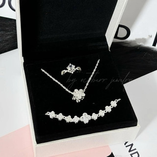 Set bộ trang sức bạc October jewelry - Set trang sức hoa nhí xinh xắn thiết kế tinh xảo