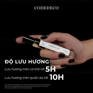 Tinh dầu nước hoa nam CODEDECO CODE N.21 dạng lăn 10ml
