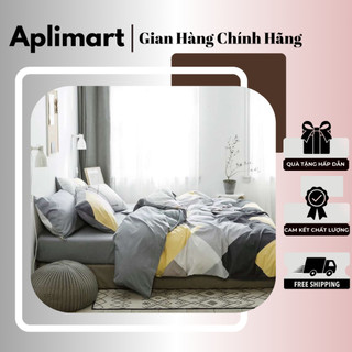Bộ Chăn Ga Gối Cotton Living - 100% Cotton Hoạ Tiết Kẻ Mẫu Mới Nhất 2024 ( VỎ CHĂN HỌA TIẾT KẺ PHỐI MÀU TRƠN - GA TRƠN )