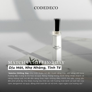 Tinh dầu thơm unisex CODEDECO Matcha Chilling Day 10ml dạng xịt