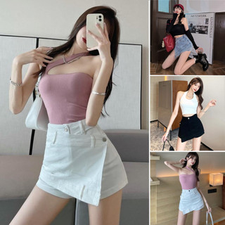Chân váy jeans, chân váy nữ đắp chéo chất jeans cao cấp size S M L SKUCV-07ADN