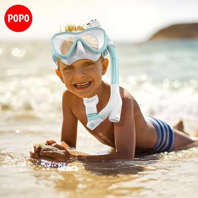 Kính lặn TUO cho bé từ 4 tuổi POPO MK5, mắt cường lực, độ phân giải cao, ngăn nước
