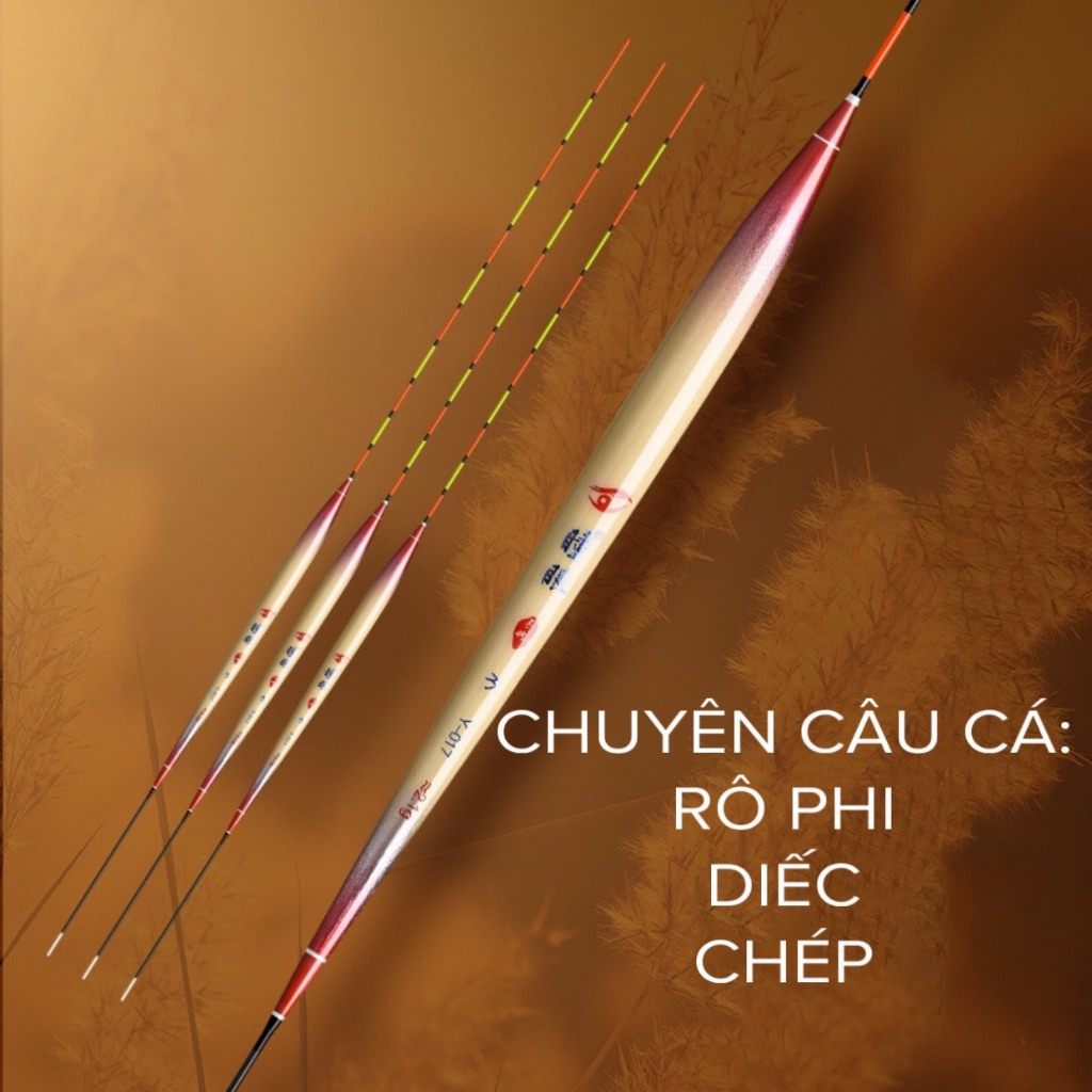 Phao Cỏ Sậy Già Đồng Nhãn Y017 Chuyên Câu Cá Diếc, Chép, Rô Phi, Cá Ăn Nhát, Cá Ăn Nhẹ, Phao Tín Hiệ