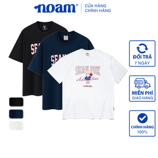 Áo thun Form rộng NOAM Sean Fox Unisex 100% Cotton - Màu trắng/Đen/Xanh Navy