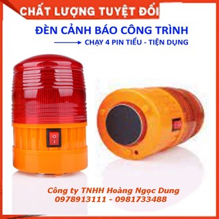 Đèn quay cảnh báo dùng pin, đèn chớp cảnh báo công trình