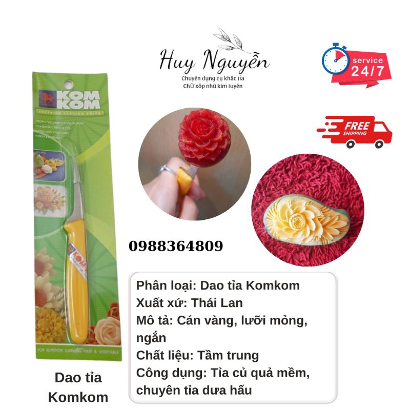 dao tỉa komkom